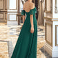 Veronica A-Line Off-the-Shoulder Floor-Length Bridesmaid Dress With Split Front DLP0012802