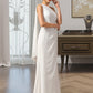 Viv Sheath/Column One Shoulder Floor-Length Chiffon Bridesmaid Dress With Ruffle DLP0012820