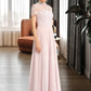 Yareli A-Line High Neck Floor-Length Chiffon Bridesmaid Dress With Sequins DLP0012852