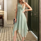 Ursula A-Line One-Shoulder Asymmetrical Bridesmaid Dress With Ruffle DLP0012884