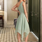 Ursula A-Line One-Shoulder Asymmetrical Bridesmaid Dress With Ruffle DLP0012884