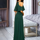 Stella A-Line Scoop Neck Floor-Length Chiffon Bridesmaid Dress DLP0012899