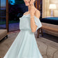 Summer A-Line V-neck Short/Mini Bridesmaid Dress With Cascading Ruffles DLP0013023