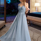 Valery A-Line V-neck Floor-Length Bridesmaid Dress With Lace DLP0013030