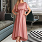 Suzanne A-Line High Neck Asymmetrical Bridesmaid Dress DLP0013138