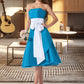 Susanna A-Line Sweetheart Knee-Length Taffeta Bridesmaid Dress With Sash Bow(s) DLP0013253