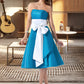 Susanna A-Line Sweetheart Knee-Length Taffeta Bridesmaid Dress With Sash Bow(s) DLP0013253