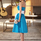 Susanna A-Line Sweetheart Knee-Length Taffeta Bridesmaid Dress With Sash Bow(s) DLP0013253