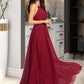 Valerie A-Line Scoop Neck Floor-Length Bridesmaid Dress With Ruffle DLP0013277