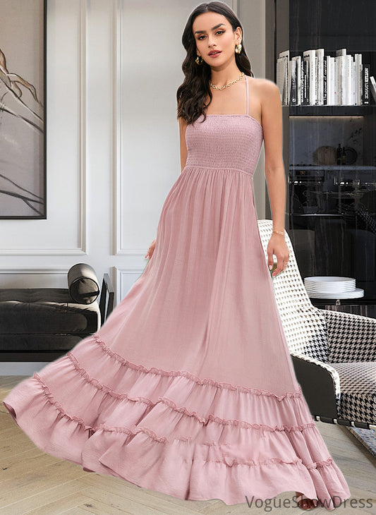 Yuliana A-LineSquareNecklineFloor-LengthBridesmaidDress#273611 DLP0013300