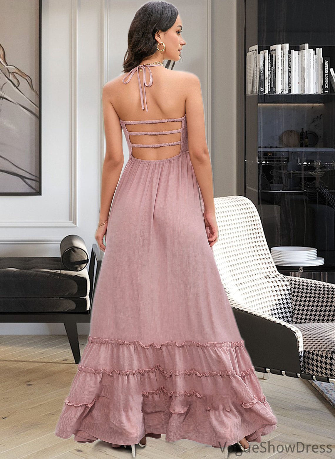 Yuliana A-LineSquareNecklineFloor-LengthBridesmaidDress#273611 DLP0013300