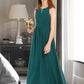 Sophie A-Line Scoop Neck Floor-Length Chiffon Junior Bridesmaid Dress With Ruffle DLP0013320