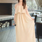 Valeria A-Line Square Neckline Floor-Length Chiffon Junior Bridesmaid Dress With Bow(s) Cascading Ruffles DLP0013428