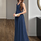 Tamara A-Line Off-the-Shoulder Floor-Length Chiffon Junior Bridesmaid Dress With Ruffles DLP0013436