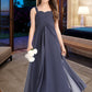 Stephanie A-Line Sweetheart Floor-Length Chiffon Junior Bridesmaid Dress With Ruffle DLP0013504