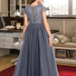 Taniya Ball-Gown/Princess Scoop Neck Floor-Length Tulle Lace Junior Bridesmaid Dress DLP0013578