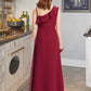 Rosalyn A-Line One-Shoulder Floor-Length Chiffon Junior Bridesmaid Dress With Ruffles DLP0013650