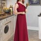 Rosalyn A-Line One-Shoulder Floor-Length Chiffon Junior Bridesmaid Dress With Ruffles DLP0013650