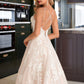 Abigayle Ball-Gown/Princess V-neck Court Train Tulle Lace Wedding Dress With Beading Pockets DLP0013679