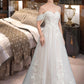 Sofia Ball-Gown/Princess Sweetheart Sweep Train Tulle Wedding Dress DLP0013685