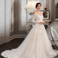 Reina Ball-Gown/Princess Chapel Train Tulle Lace Wedding Dress DLP0013704