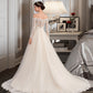 Reina Ball-Gown/Princess Chapel Train Tulle Lace Wedding Dress DLP0013704