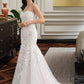 Logan Trumpet/Mermaid Sweetheart Court Train Tulle Lace Wedding Dress DLP0013710