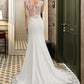 Alina Trumpet/Mermaid Court Train Stretch Crepe Wedding Dress DLP0013711