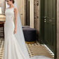 Alina Trumpet/Mermaid Court Train Stretch Crepe Wedding Dress DLP0013711