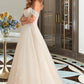 Haylee Ball-Gown/Princess Chapel Train Tulle Lace Wedding Dress With Sequins DLP0013726