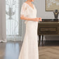 Marian Trumpet/Mermaid V-neck Court Train Wedding Dress With Sash DLP0013744