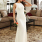 Mavis Trumpet/Mermaid Floor-Length Wedding Dress DLP0013762