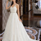 Laylah Ball-Gown/Princess V-neck Court Train Tulle Wedding Dress With Beading Sequins DLP0013779