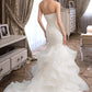 Katelynn Trumpet/Mermaid Sweetheart Sweep Train Organza Lace Wedding Dress DLP0013786