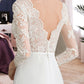 Sylvia Trumpet/Mermaid V-neck Chapel Train Chiffon Wedding Dress With Beading Sequins DLP0013795