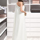 Tianna Sheath/Column One-Shoulder Floor-Length Stretch Crepe Wedding Dress DLP0013801