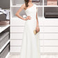 Tianna Sheath/Column One-Shoulder Floor-Length Stretch Crepe Wedding Dress DLP0013801