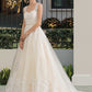 Haleigh Ball-Gown/Princess Sweetheart Court Train Tulle Wedding Dress With Beading Sequins DLP0013813