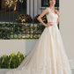 Haleigh Ball-Gown/Princess Sweetheart Court Train Tulle Wedding Dress With Beading Sequins DLP0013813