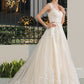 Haleigh Ball-Gown/Princess Sweetheart Court Train Tulle Wedding Dress With Beading Sequins DLP0013813