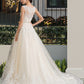 Haleigh Ball-Gown/Princess Sweetheart Court Train Tulle Wedding Dress With Beading Sequins DLP0013813