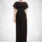 Jayla A-Line Scoop Neck Ankle-Length Chiffon Mother of the Bride Dress With Ruffle Beading DL126P0014533