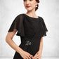 Jayla A-Line Scoop Neck Ankle-Length Chiffon Mother of the Bride Dress With Ruffle Beading DL126P0014533