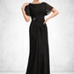 Jayla A-Line Scoop Neck Ankle-Length Chiffon Mother of the Bride Dress With Ruffle Beading DL126P0014533