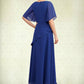 Scarlett A-Line Scoop Neck Ankle-Length Chiffon Mother of the Bride Dress With Beading DL126P0014544