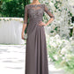 Marianna A-Line Scoop Neck Floor-Length Chiffon Lace Mother of the Bride Dress With Beading Sequins DL126P0014546