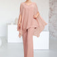 Sadie Jumpsuit/Pantsuit V-neck Floor-Length Chiffon Mother of the Bride Dress With Beading DL126P0014560