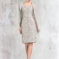 Nathalia Sheath/Column V-neck Knee-Length Lace Mother of the Bride Dress DL126P0014570