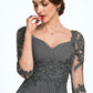 Madyson A-Line Sweetheart Asymmetrical Chiffon Lace Mother of the Bride Dress With Beading Sequins DL126P0014579