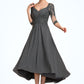 Madyson A-Line Sweetheart Asymmetrical Chiffon Lace Mother of the Bride Dress With Beading Sequins DL126P0014579